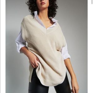 Dynamite Beige Sweater Vest